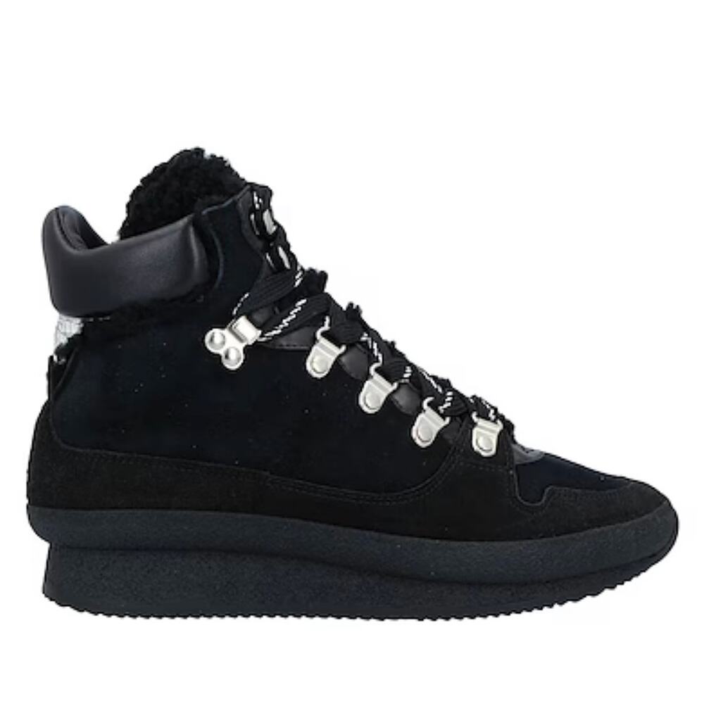 Isabel Marant Outdoor Sherpa Black Boots Hiking Winter Brendta Suede Lug Sole 38 - Picture 4 of 15